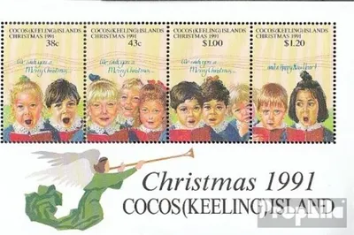 Produktbild von Briefmarken Kokos-Inseln 1991 Mi Block11 (kompl.Ausg.) postfrisch Weihnachten