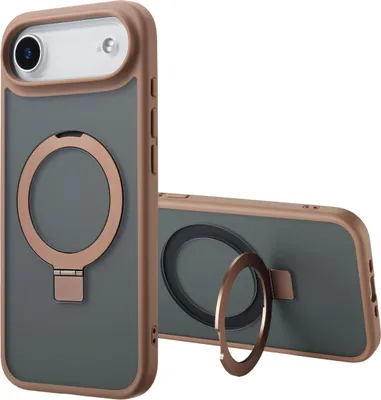 Zdjęcie produktu dla Accezz Ring Stand Backcover z MagSafe dla Apple iPhone Air - brązowy