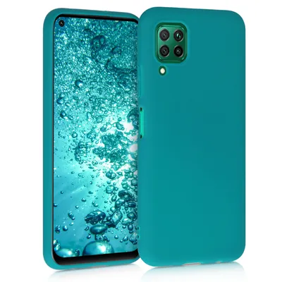 Zdjęcie produktu dla pokrowiec kwmobile kompatybilny z etui Huawei P40 Lite - miękkie etui silikonowe TPU - pokrowiec przystosowany do ładowania bezprzewodowego - petrol matt