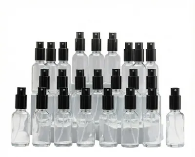 Obrázek produktu pro Elzusha – Průhledná skleněná rozprašovací láhev o objemu 30 ml s jemnou mlhovací tryskou