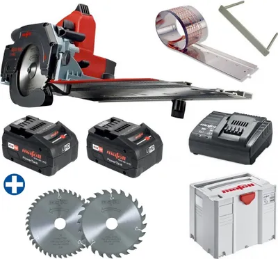 Produktbild von Mafell Akku Kappschienen Säge KSS 40 18M bl + Sägeblätter Z24/Z40