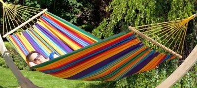 Obrázek produktu pro MacaMex Caribe Grande Paradiso MacaTex - dvojitá houpací síť odolná proti povětrnostním vlivům vícebarevná houpací síť