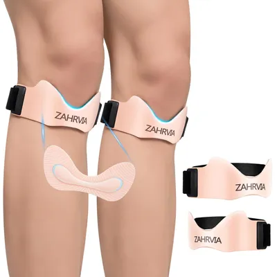 Imagen del producto de Rodillera para tendón rotuliano, 2 unidades, ajustable, para deportes y soporte de rodilla