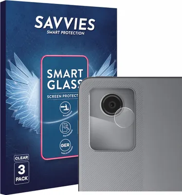 Produktbild von 3x Savvies Schutzglas Folie für Lenovo Tab M11 (NUR Kameraschutz) 9H Panzer Schutzfolie Glas Displayschutz klar transparent
