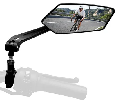 Immagine prodotto di Specchietto retrovisore per bicicletta, lato destro, alta definizione, 360° regolabile, resistente agli urti, universale, adatto per mountain bike, motociclette, bici da corsa, e-bike