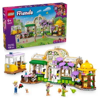 Zdjęcie produktu dla LEGO Friends Zielona kawiarnia i kwiaciarnia, Zestaw do budowania, 9 lat(a), Plastik, 1138 szt., 1,35 kg