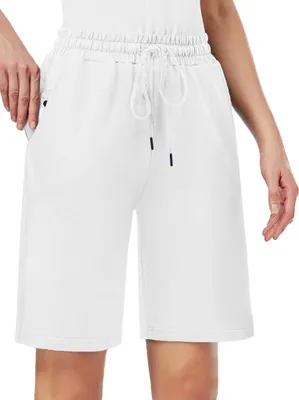 Produktbild von Damen-Bermuda-Sportshorts mit Kordelzug und 3 Taschen