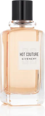 A bottle of Givenchy Hot Couture Eau De Parfum for women is shown against a white background.