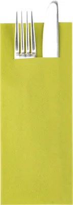 Produktbild von Sovie HORECA Besteckserviette "Pub" in Kiwi aus Linclass® Airlaid 40 x 33 cm, 1/8 Falz, 75 Stück