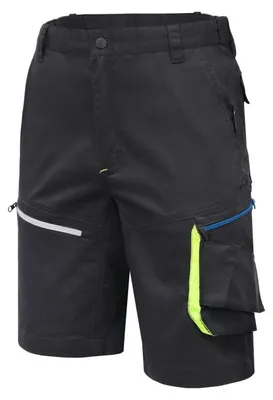 Produktbild von Arbeitsshorts Herren schwarz Gr. L (52) Högert Technik, 58% Baumwolle/40% Polyester, elastisch, verstärkt – REETZ kurze Arbeitshose Berufsbekleidung