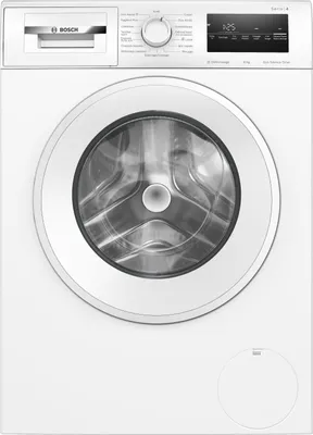 Image de Lave-linge hublot BOSCH Serie 4, 9 kg, 1400 trs/min, L60cm, , Vapeur, Blanc