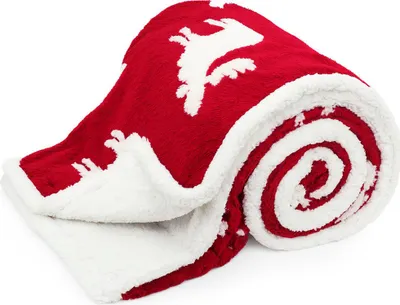 Immagine prodotto di HOME ELEMENTS Coperta in pelle di agnello con motivo jacquard 150 x 200 cm, 480 GSM
