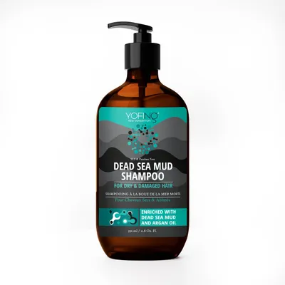 Produktbild von Shampoo "Dode Zee Modder" – Reparatives Shampoo für geschädigtes Haar – Mit Arganöl und Rizinusöl – Gegen Haarausfall – Ohne Sulfate – Stärkt und nährt das Haar – Reparatives Shampoo