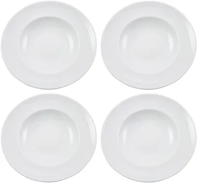 Produktbild von Retsch Arzberg Pastateller 4er Set aus Porzellan Design Blanko 30cm, weiß