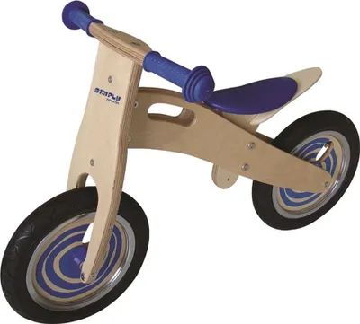 Image de Simply For Kids Vélo d'équilibre en bois Bleu
