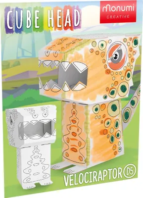 Produktbild von Dino Velociraptor Cube Head MCH000113