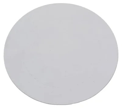 Imagen del producto de Omgoods - Bandeja para velas de aluminio, diámetro 12 cm, color blanco con aspecto de pizarra