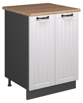 Obrázek produktu pro Skříňka pod dřez Vicco Fame-Line Bílý venkovský dům/Antracit 60 cm, Model 65286