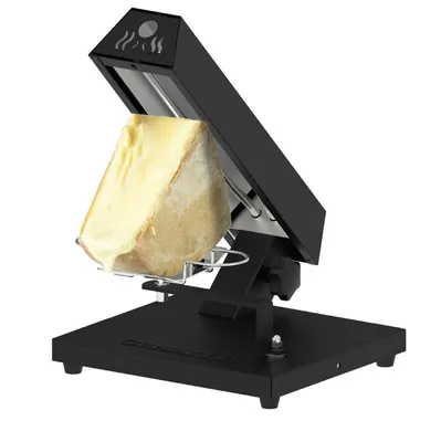 Raclette Wärmer Viertel Laib Edelstahl 500 W schwarz Casselin CARB14