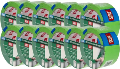 Produktbild von Scley 12x Malerband / Abdeckband 48 mm x 33 m „Serie 588”, Klebeband, Schutzband