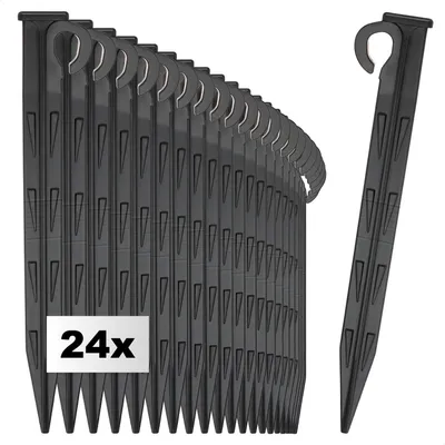 Produktbild von com-four® 24x Erdnagel aus Kunststoff - UV-beständiger Bodenanker