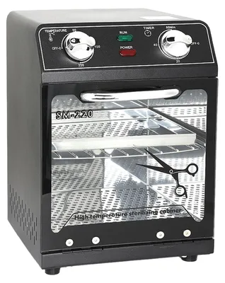 Heißluftsterilisator 10 l, 220 °C, Timer, für Nagel- und Friseurwerkzeug