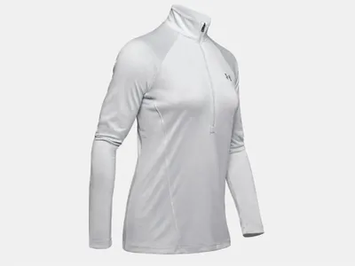 Produktbild von Under Armour T-Shirt Tech 1/2 Zip - Twist-Grau 1320128-014__SM