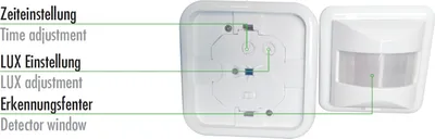 Immagine prodotto di Rilevatore di movimento a infrarossi connecto CC-IM050 - Installazione interna, bianco, grado di protezione: IP20, campo di rilevamento 160° / 9 m
