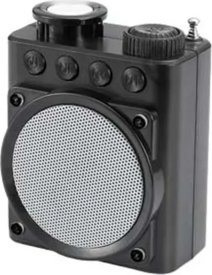 Image de INF Haut-parleur Bluetooth Portable Rétro - Mini Enceinte sans Fil Vintage Le noir