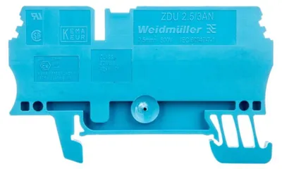 Productafbeelding van Weidmüller 1608550000 - Blauw - 2,5 mm² - 64,5 mm - 9,14 g - 100 stuks