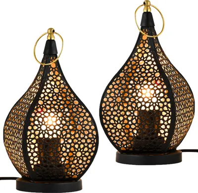 Obrázek produktu pro sada 2 orientálních dekorativních stolních lamp Noční lampička Lampa Bamako