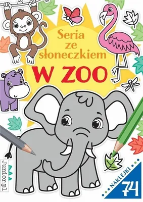 Productafbeelding van W ZOO. Kolorowanka dla dzieci