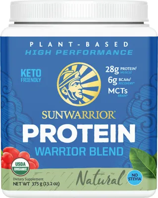 Produktbild von Sunwarrior Warrior Blend Organic (375g) Unflavoured - Eiweiße - Veganes Eiweiß