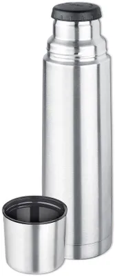 Productafbeelding van Ibenzoa® vacuüm-thermosfles van roestvrij staal, 0,75 liter – dubbelwandig en vacuümgeïsoleerd, met lekvrije schroefdop en drinkbeker