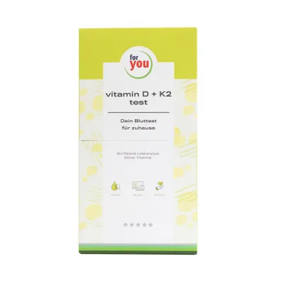 Produktbild von for you vitamin D3 & K2 test - Bluttest für zuhause