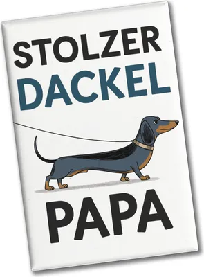 Produktbild von Stolzer Dackel Papa Souvenir Souvenir Magnet