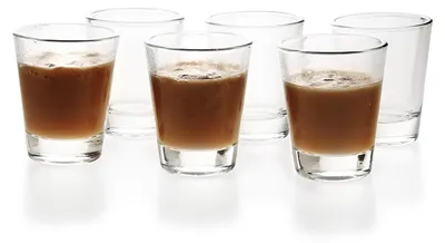 Shotgläser 42,5 ml, 6er Set, schwerer Boden, klar