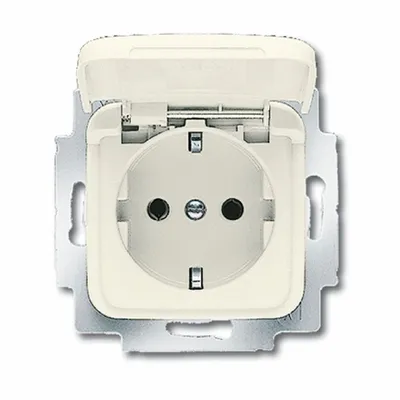 Produktbild von Busch-Jaeger 20 EUK-212, CEE 7/3, 2P+E, Beige, 250 V, 16 A, 71 mm