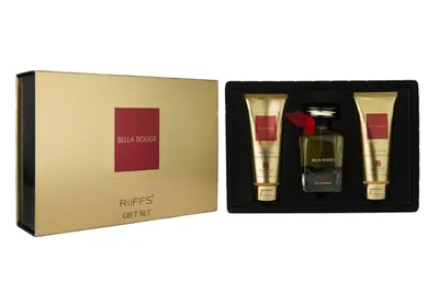 Produktbild von RIIFFS Bella Rouge Giftset 3 pcs - 100 ml EDP + Bodylotion 100 ml + Showergel 100 ml