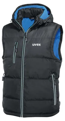Zdjęcie produktu dla uvex kamizelka termiczna pikowana czarna, niebieska rozmiar 3XL