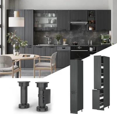 Produktbild von Küchenunterschrank Vicco Fame-Line Dunkelgrau 30 cm, Model 56952