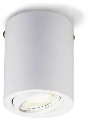 Image de B.K.Licht spot blanc LED en saillie, ampoule LED GU10 5W incluse, spot plafond, éclairage plafond, 3000 Kelvin, blanc chaud