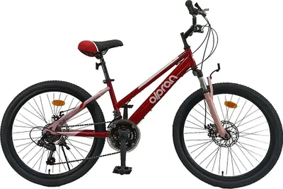 Produktbild von Olpran Kinderfahrrad 24 Zoll Talpa Mädchen dunkelrot/rosa