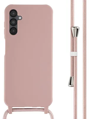 Imagen del producto de Funda de Silicona con Cuerda para Samsung Galaxy A14 (5G) - Sand Pink