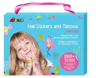 Produktbild von Avenir Nagelaufkleber und Tattoos Meerjungfrau
