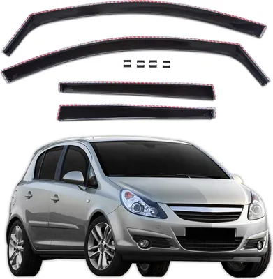 Image de GP Déflecteurs Deflecteurs D'Air Pour Opel Corsa D / E 2006-2019 5 Portes 4pcs, Aérodynamique, Montage Facile