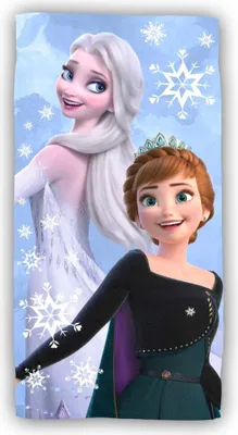 Produktbild von Disney Handtuch, Frozen, Anna und Elsa, Eiskönigin, Strandtuch, Badetuch, 70 x 140 cm 100% Baumwolle