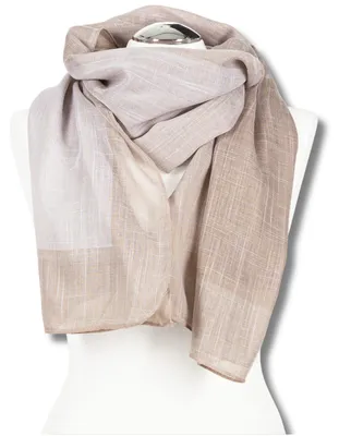 Zdjęcie produktu dla Szalik damski w kolorze beżowym – elegancki szalik – lekki szalik – modny szalik – klasyczny szalik