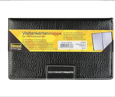 Produktbild von Idena Visitenkartenmappe hoch schwarz