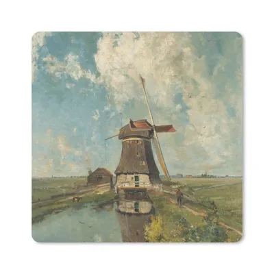 Produktbild von MuchoWow® Mauspad Mousepad Im Monat Juli - Gemälde von Paul Joseph Constantin Gabriel 20x20 cm - Mousepads - Maus Mat - Pad - Mausunterlage - Desk Mat - Bureauartikeln